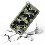 Wholesale Tuff Bumper Edge Shield Protection Armor Case for LG K51 (Camouflage Green)